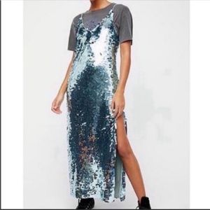 free people sequin maxi dress Free People Sascha Sequin Maxi Dress size 4